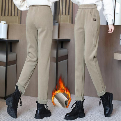 Women's High-waist Warm Faux Fleece-lined Pants