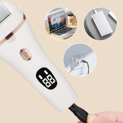 Rechargeable Electric Foot Polisher with Display