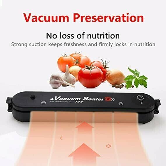 ⚡ Automatic Vacuum Sealing Machine – One-Touch Operation, Extends Food Freshness & Compact Design 🍖