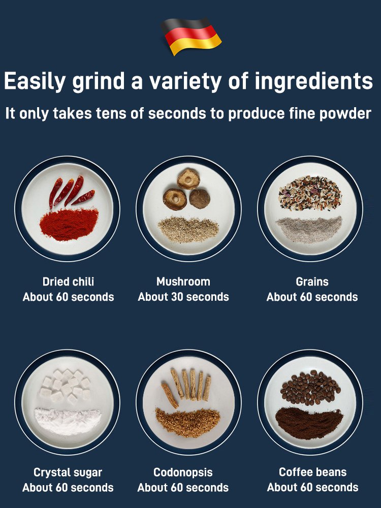 🔥Electric Grinding Cup – High-Speed, Large Capacity & Powerful Crushing 🍚📦