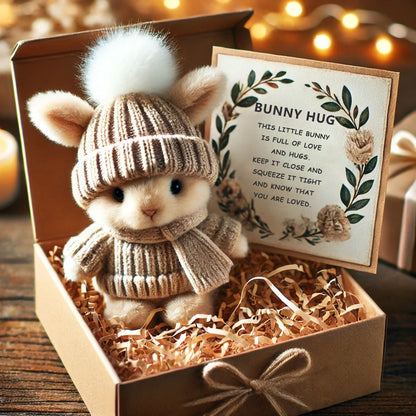 🔥Easter Sale: BUY 3 GET 1 FREE - Handmade🐇Mini Bunny Hug Cute Easter Gift🎁