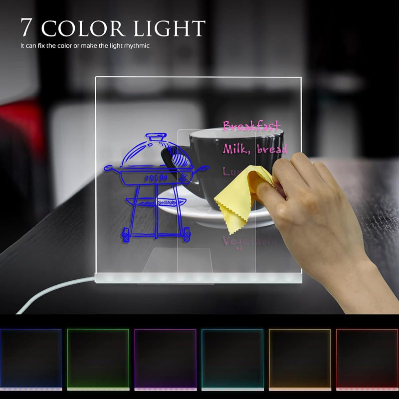 Illuminated LED Message Writing Board