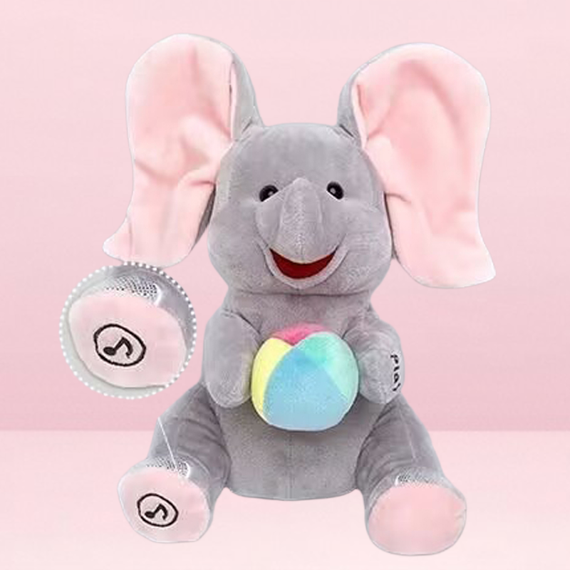 Cute Hide And Seek Elephant Plush Doll