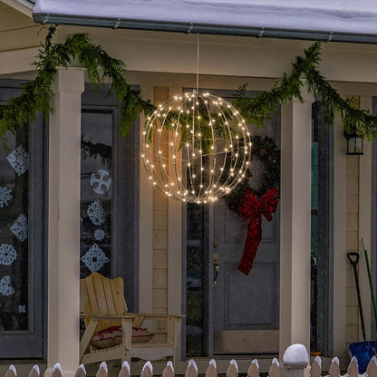 💡✨Hanging LED Sphere Light – 360° soft glow, collapsible & weatherproof. Perfect for patio, garden & holiday decor! 🌟🏠