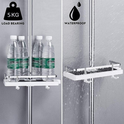 🔥Bathroom Pole Shower Storage Rack Holder