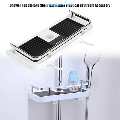 🔥Bathroom Pole Shower Storage Rack Holder
