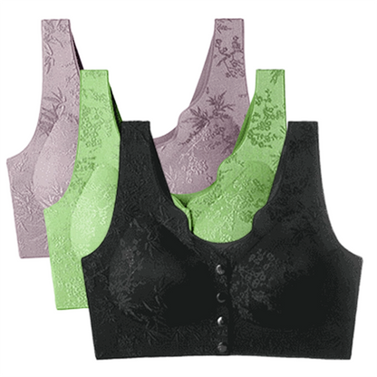 Comfort Front-Clasp & Wire-Free Seamless Bra
