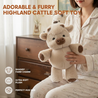 🎁🎁Adorable & Furry Highland Cattle Soft Toy