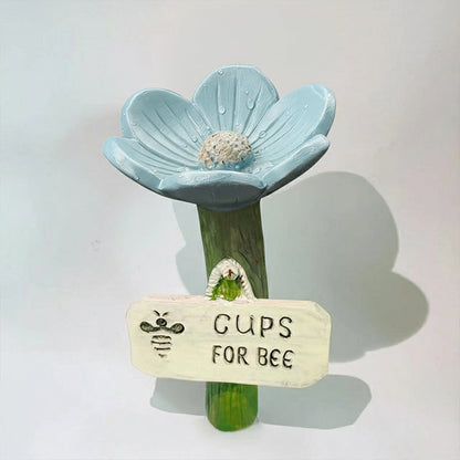 Flower-Shaped Bee Waterer Garden Stake