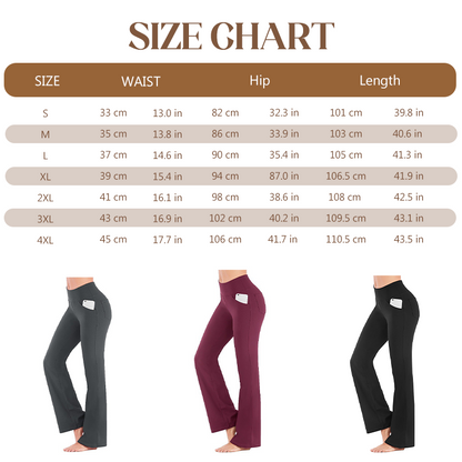 Women's High Waisted Stretchy Flare Pants