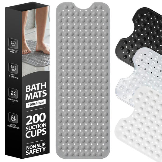 🔥 40"x16" Non-Slip Bathtub Mat with Suction Cups