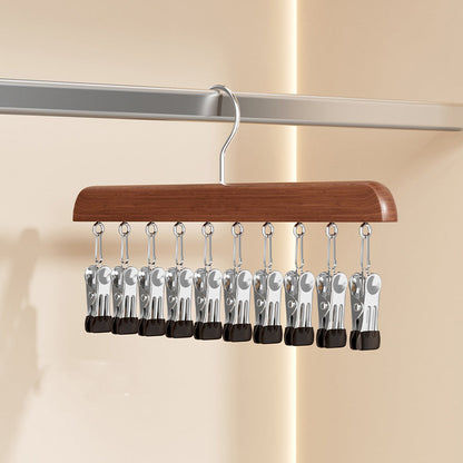 👕360° Swivel Multi-Hook Wardrobe Organizer--10 clips