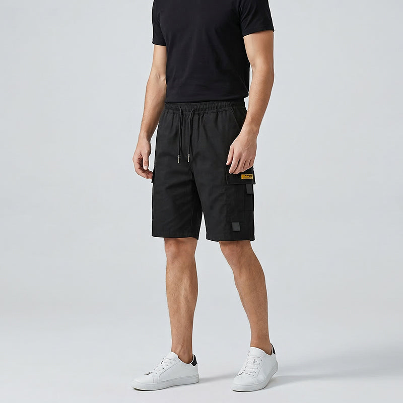 🩳 Men's Cargo Shorts with Drawstring – Easy pull-on, multi-pockets. Lightweight & comfy. Perfect for walks or gardening.