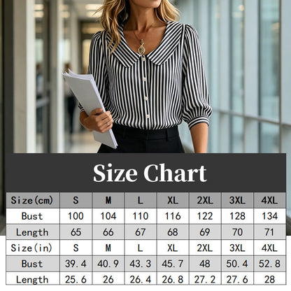 🔥New Arrivals & Special Offers-Summer Commuter Striped Button-Down Shirt