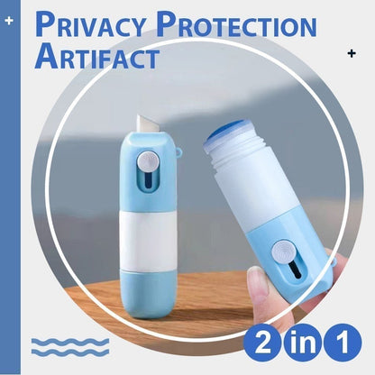 🔪 Thermal Paper Correction Fluid with Unboxing Knife – 2-in-1 ✨