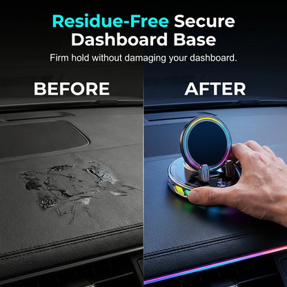 📱 RGB Car Phone Mount ✅ Auto-Clamping & Wireless Charging | Safe One-Hand Driving 🚗