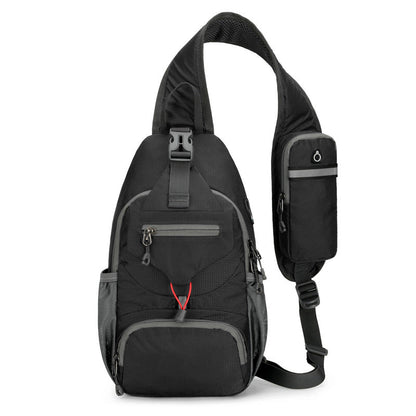 🎒Men's Outdoor Sling Crossbody Bag – Multi-Pocket, Water-Resistant, Breathable Back 🌦️