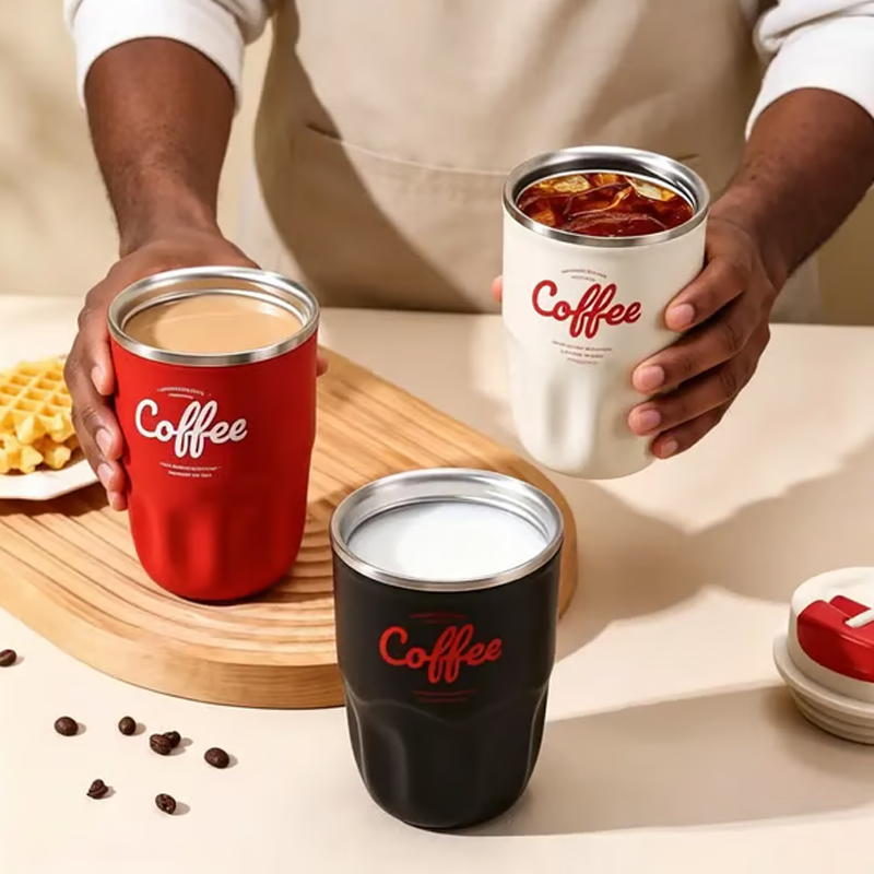 ☕ 316 Stainless Steel Coffee Vacuum Flask with Smart Temperature Display 🌡️