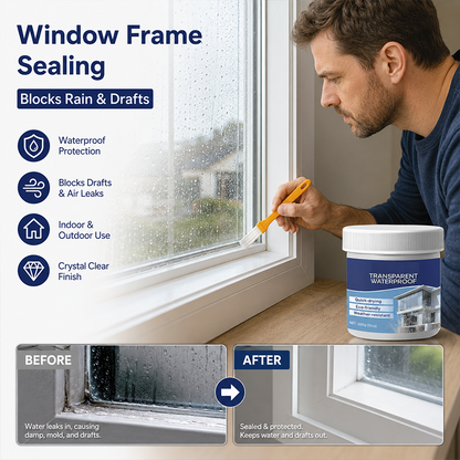 Transparent Waterproof Sealant with Brush