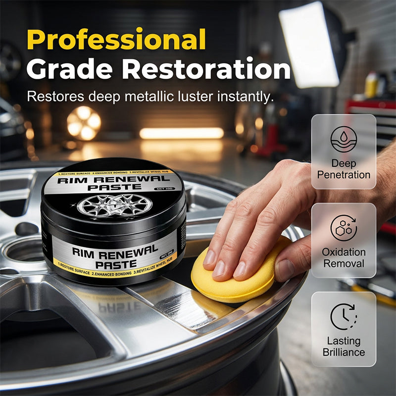 🚗✨ All-in-One Wheel Restoration Paste – Scratch Removal, Molecular Bonding, Safe for All Alloys 💎
