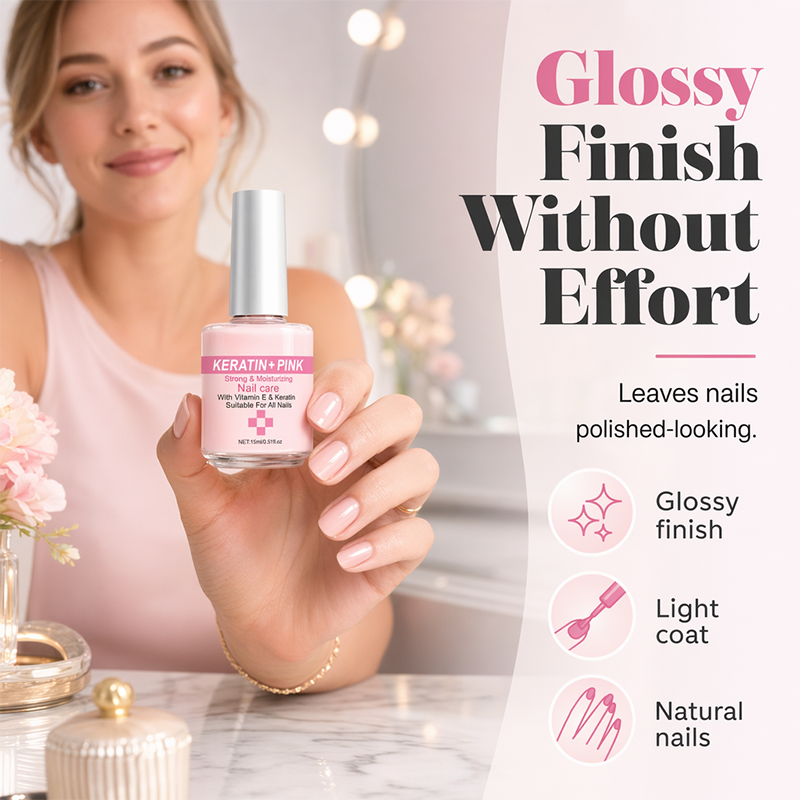 ⏳Time-Limited Special⏰Keratin Nail Strengthener & Moisturizer – Repair & Glossy Finish 🌟