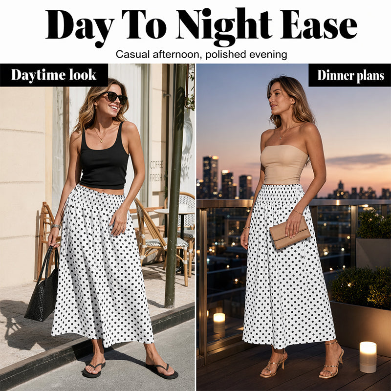 Women's Polka Dot Midi Skirt🌟👗