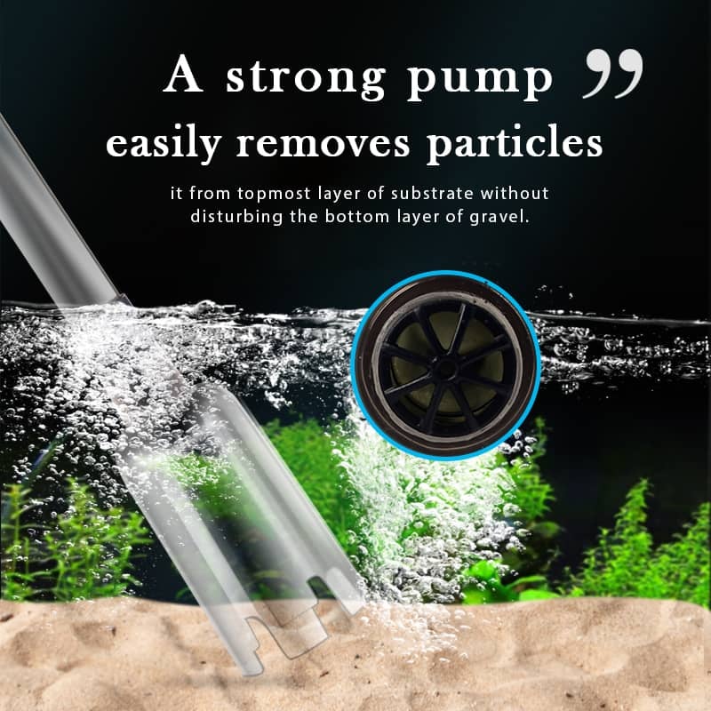 🐠 Electric Aquarium Gravel Cleaner—battery-operated, adjustable length, and easy to use—suitable for all aquariums 🧹🐟
