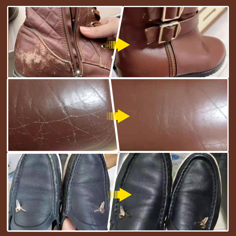 🌟Leather Paint & Repair Kit – 11 Vivid Colours, Protective Semi-Gloss Finish. Restores Shoes, Sofas & Accessories – Safe, Non-Toxic & Easy to Apply! 💪✨