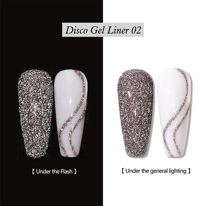 Reflective Glitter Gel Nail Polish Liner