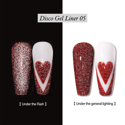 Reflective Glitter Gel Nail Polish Liner