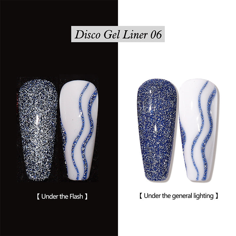 Reflective Glitter Gel Nail Polish Liner
