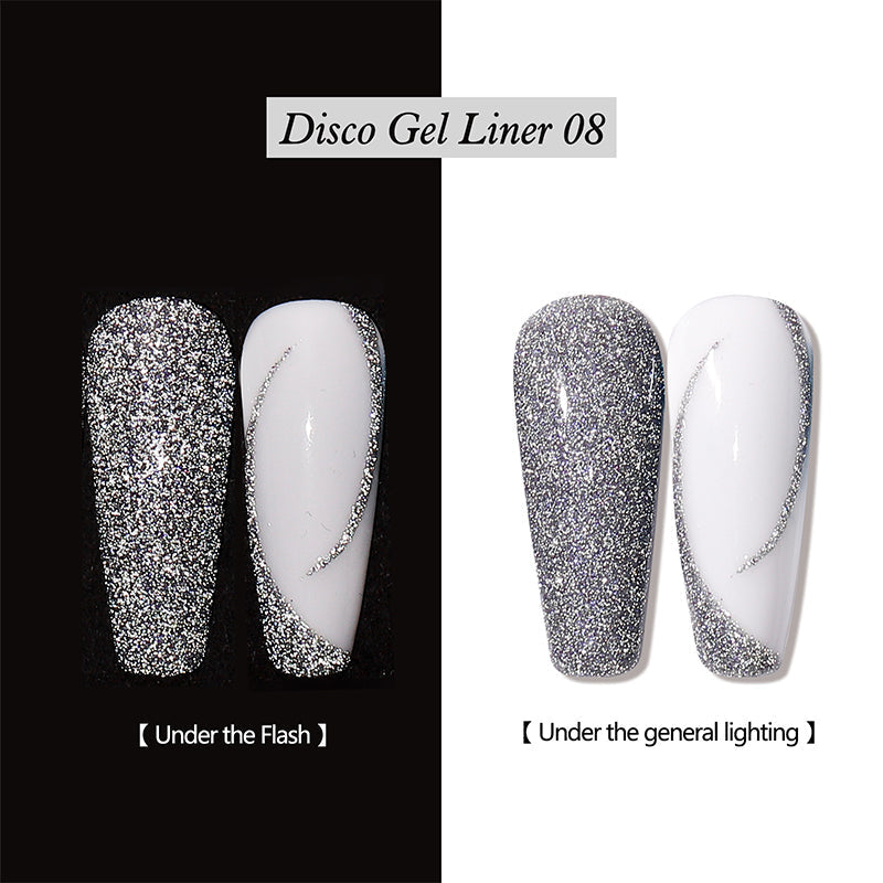 Reflective Glitter Gel Nail Polish Liner