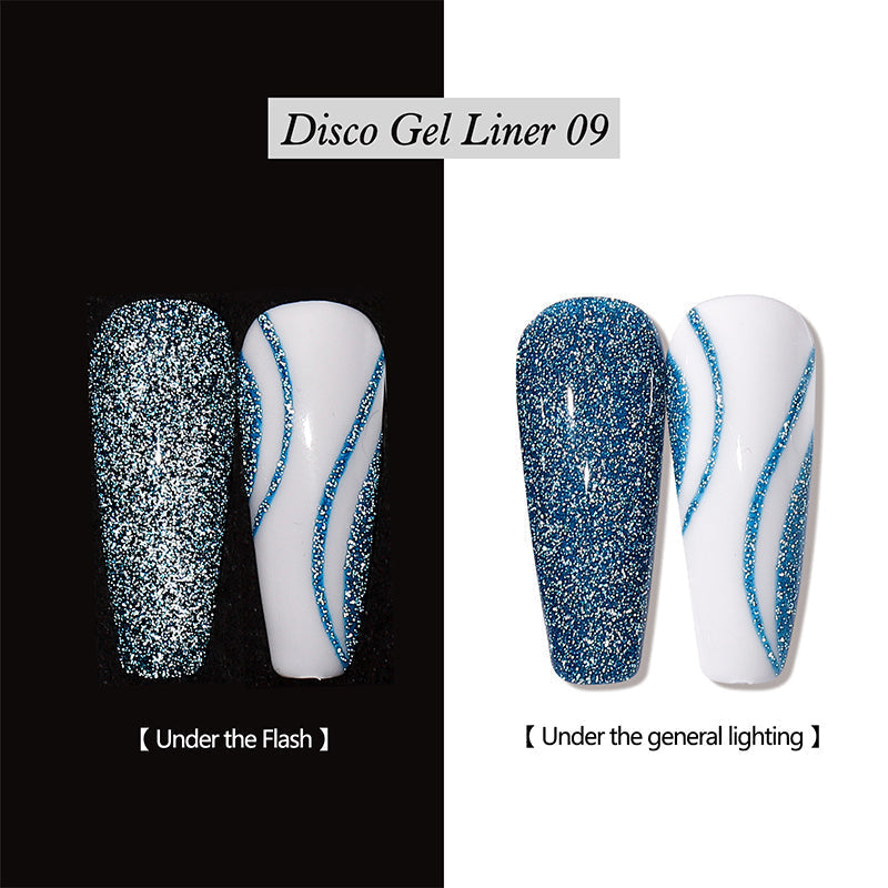 Reflective Glitter Gel Nail Polish Liner
