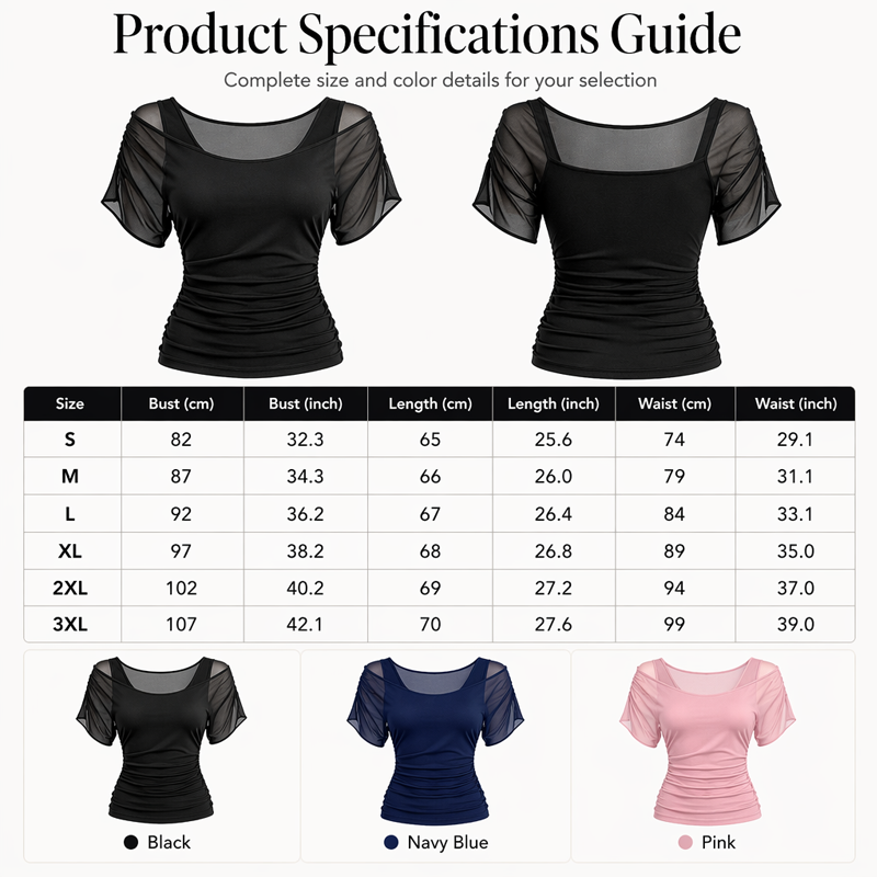 Women Off-Shoulder Mesh Patchwork Top