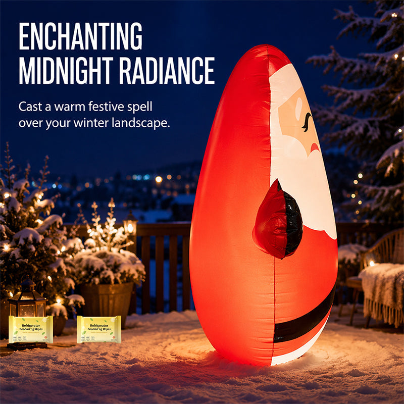 150cm Inflatable Santa Claus Tumbler with LED Light Christmas Outdoor Party Decoration