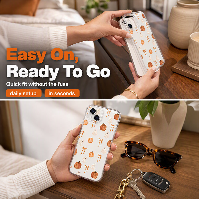 🎃 Slim Halloween TPU Phone Case with a Playful Seasonal Print