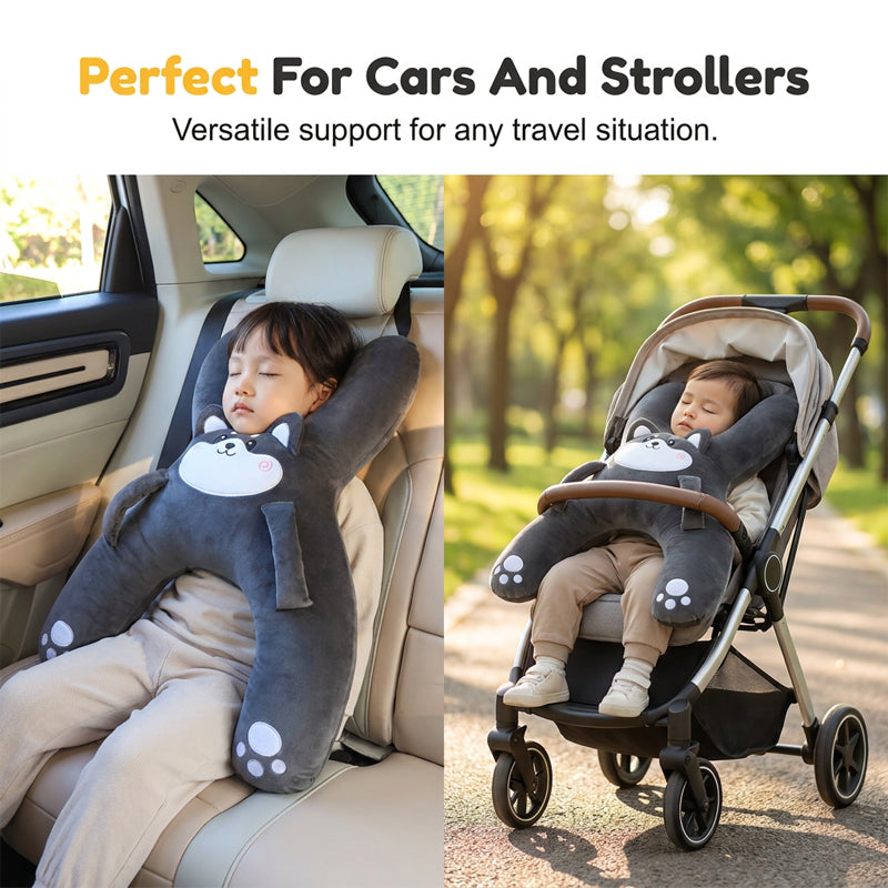 🚗Kids H‑Shape Car Travel Neck Pillow 🐼