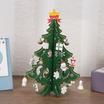 🎄 DIY Wooden Christmas Tree Ornament Set – Build, Decorate & Play! ✨