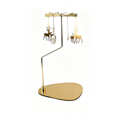 Decorative Gold Rotary Candle Holder
