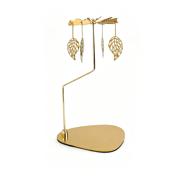 Decorative Gold Rotary Candle Holder