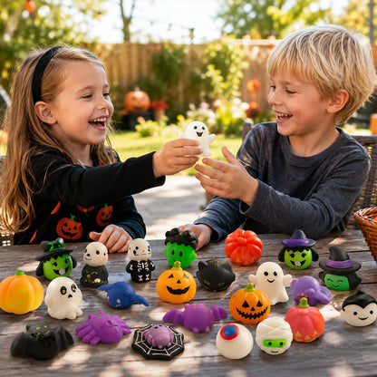 🎃 Halloween Squishy Toy Set Washable & Reusable🧹Party Favors & Trick-or-Treat 👻