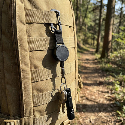 Heavy-Duty Retractable Keychain with Bottle Opener