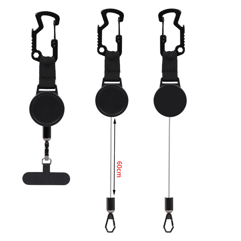 Heavy-Duty Retractable Keychain with Bottle Opener