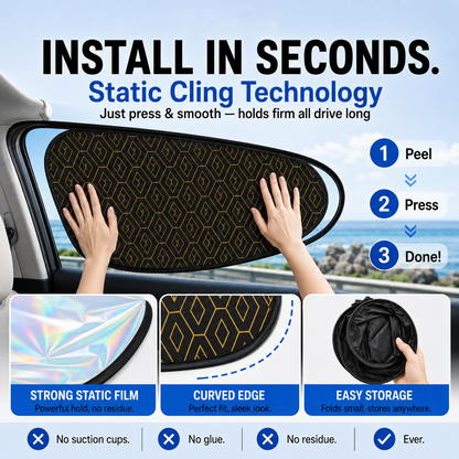 🏆 Universal Car Side Window Sun Shades