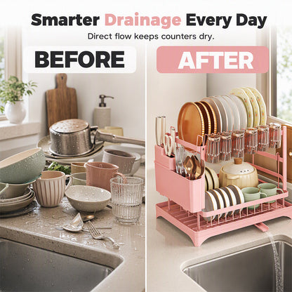 Space-Saving Kitchen Dish Drying Rack