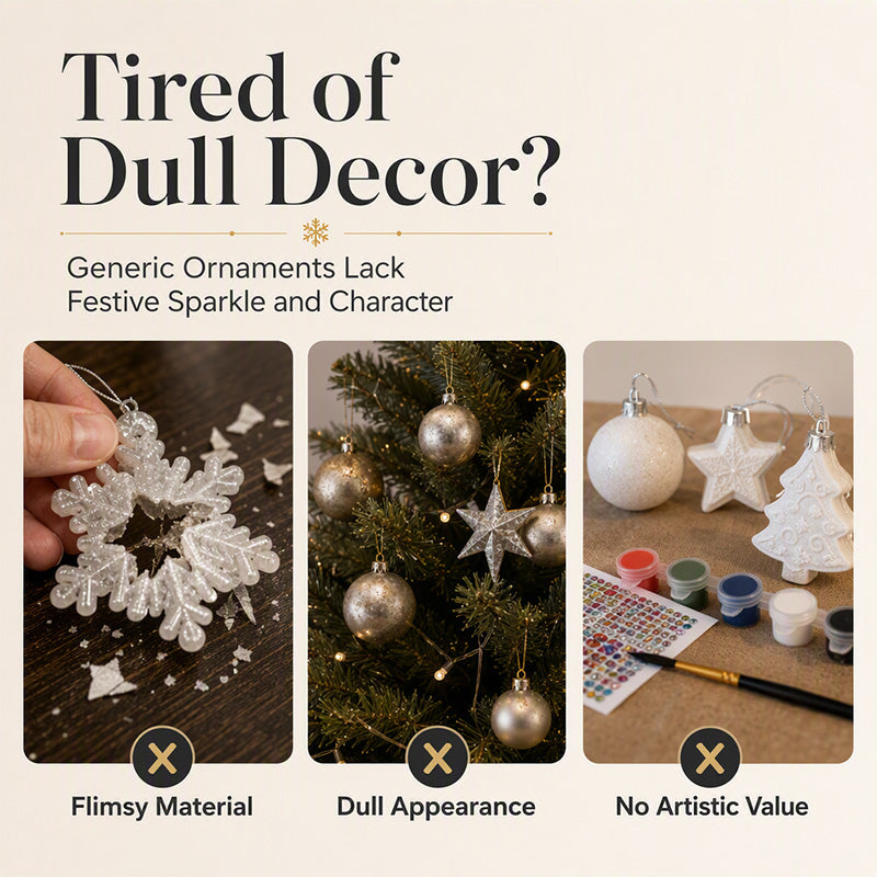 Christmas DIY Painting Hanging Ornaments Set