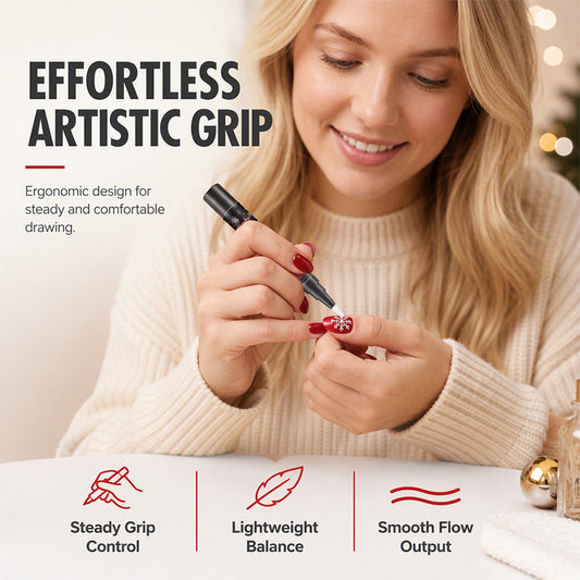 6-Color Christmas Nail Polish Pen Set