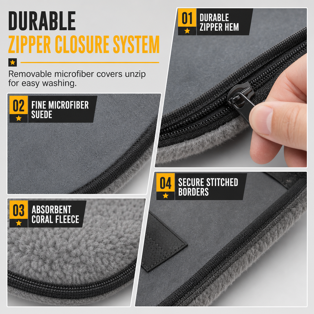 🚗Car Windshield Cleaning Brush – Extended Long Handle Double-Sided Window Cleaner, Reach Deep Corners, 4 Kit Options for Interior Auto Glass