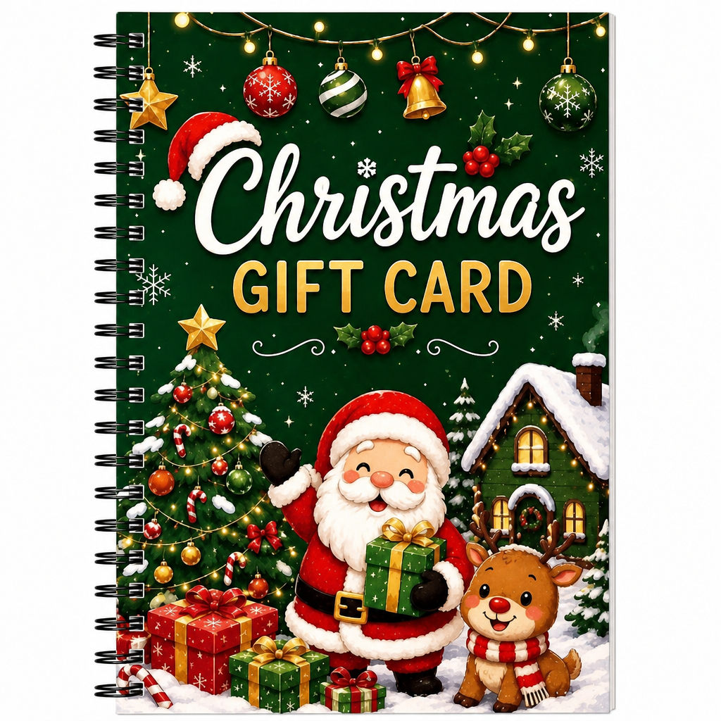 Santa Christmas Gift Card Book Santa Gift Card