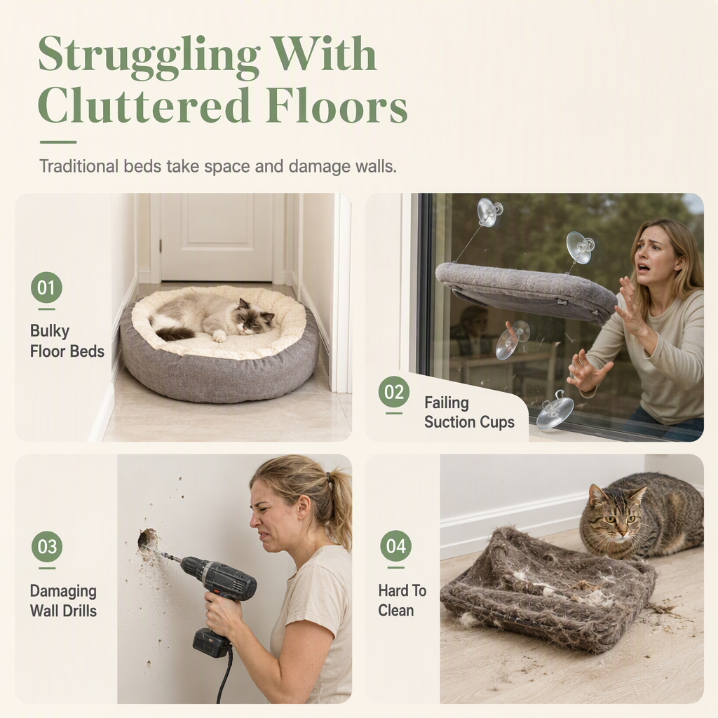 Foldable Cat Window Hammock